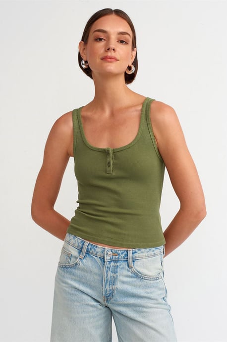 Ärmellose Slim-Fit-Jersey-Bluse - Image 2