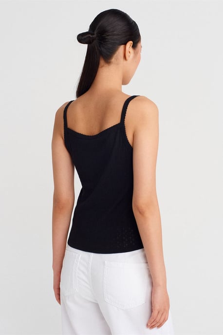 Strukturierte Baumwoll-Modal-Cami-Bluse - Image 2