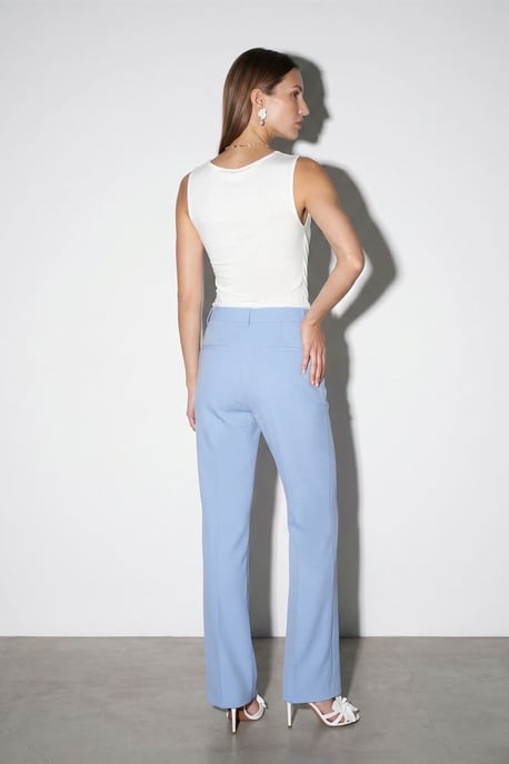 Ärmellose Cowl-Neck-Jersey-Bluse - Image 3