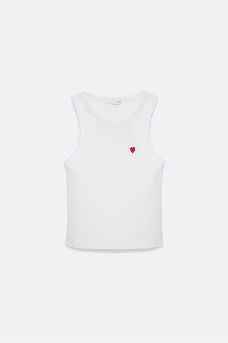 Bestickte ärmellose Slim-Fit-Jersey-Bluse - Image 6
