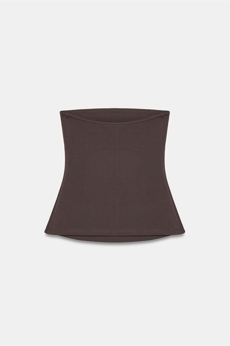 Trägerlose Slim-Fit Bandeau-Bluse - Image 6