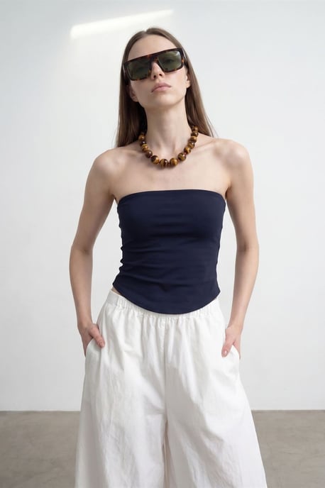 Damen Bandeau-Oberteil ohne Träger - Image 1