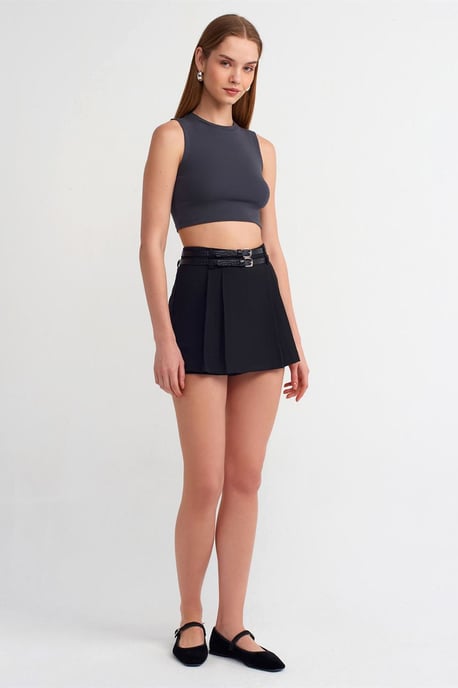 Ärmelloses Crop-Top aus Baumwoll-Jersey - Image 3