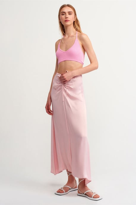Fitted Ripp-Top mit Halsband und Bindedetail - Image 2