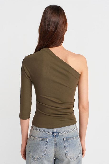 Schulterfreies Cut-out Slim-Fit Bluse - Image 2