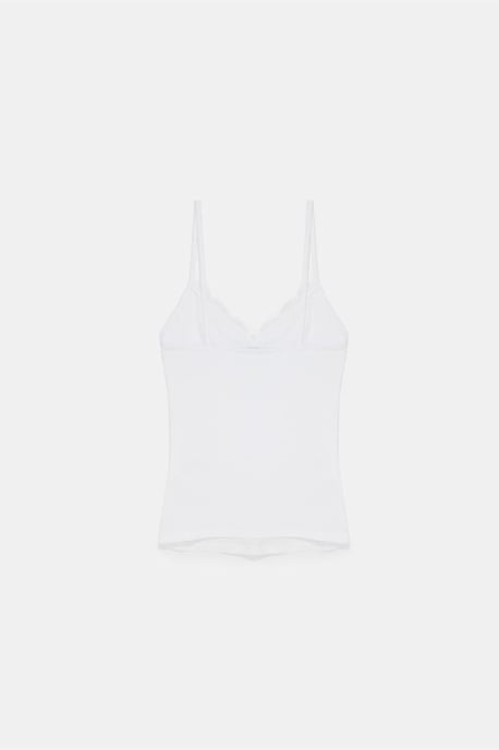 Spitzen V-Ausschnitt Ärmellose Cami-Bluse - Image 6