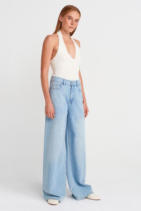 Rippstrick-Haltertop-Bluse - Image 4