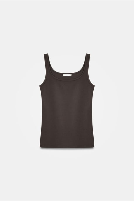 Ärmellose Slim-Fit-Jersey-Bluse - Image 5