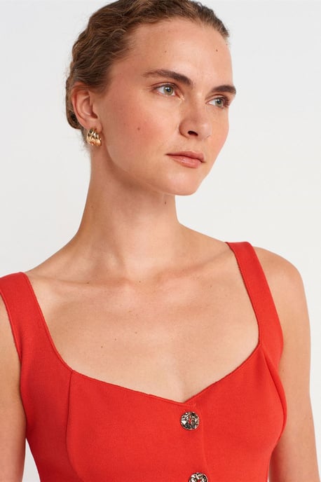 Taillierte ärmellose Peplum-Bluse - Image 3