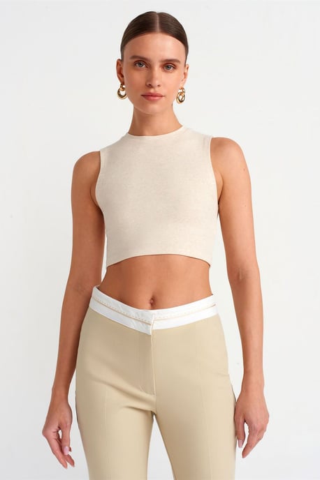 Rippstrick Baumwoll-Bustier - Image 1