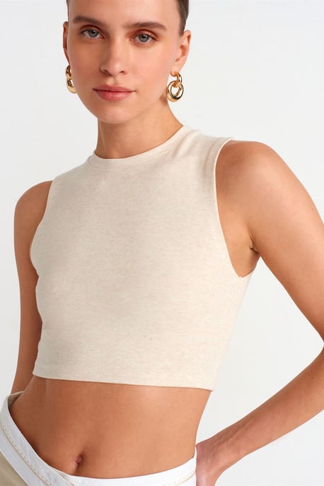 Rippstrick Baumwoll-Bustier - Image 3