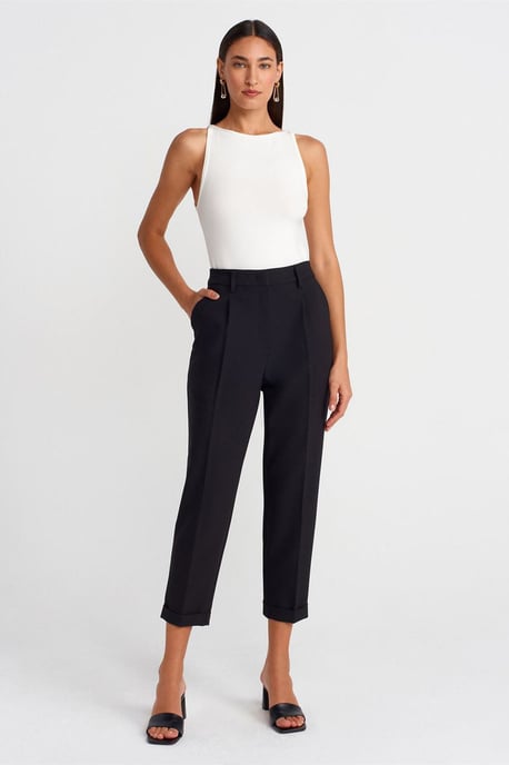 Ripp-Halterneck Slim-Fit Bluse - Image 4