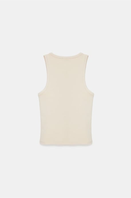 Bestickte ärmellose Slim-Fit-Jerseybluse - Image 6