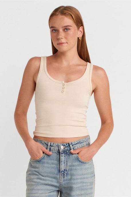 Slim Fit Crop Cami-Bluse - Image 1