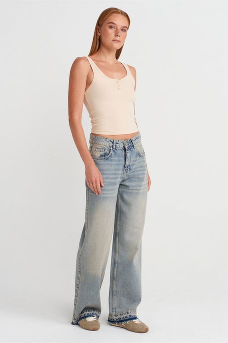 Slim Fit Crop Cami-Bluse - Image 4