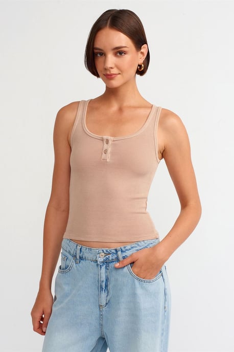 Ärmellose Slim-Fit Jersey-Bluse - Image 2