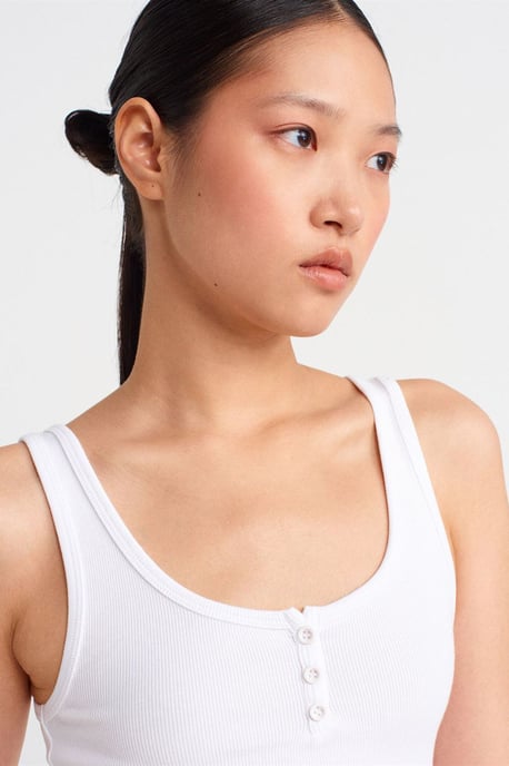 Slim Fit Crop Top Bluse - Image 3