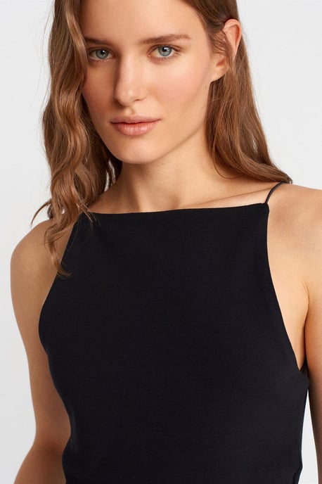 Slim-Fit Halterneck-Jerseybluse - Image 4