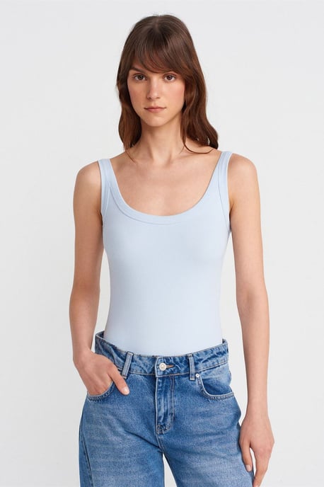 Ärmelloser Rippen-Baumwollmix-Body - Image 1