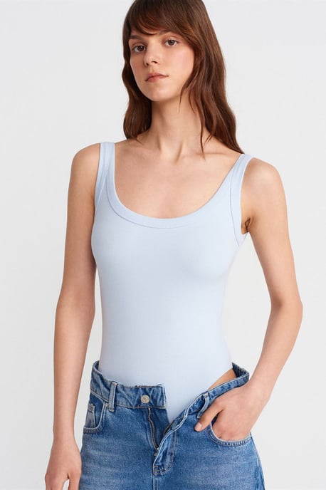 Ärmelloser Rippen-Baumwollmix-Body - Image 2