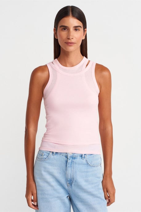 Baumwollribbed Crop Cami - Image 1