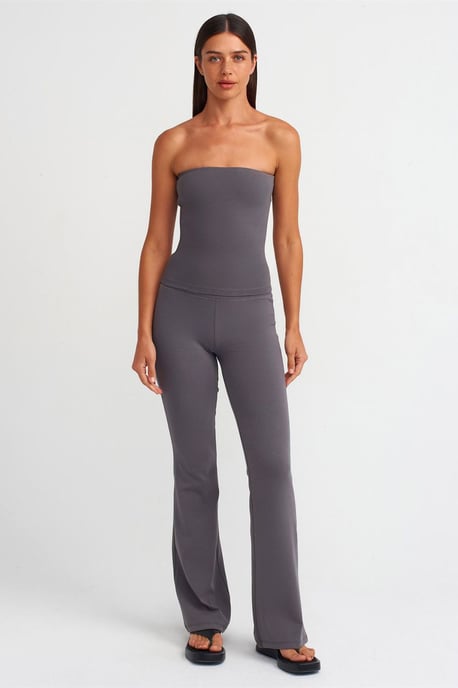 Trägerlose Bodycon Bandeau-Bluse - Image 3