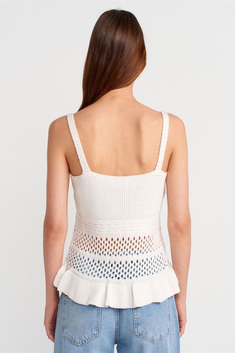 Tailliertes Rippenstrick-Cami-Bluse - Image 2