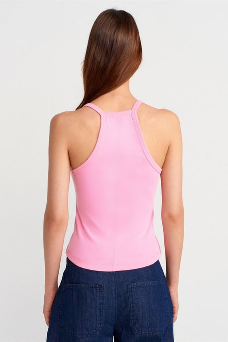 Schmale Passform Rippstrick Cami-Bluse - Image 2