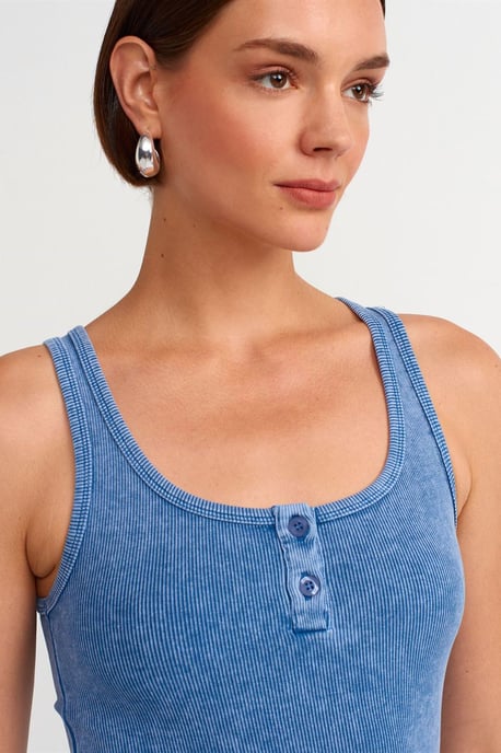 Ärmellose Slim-Fit-Jersey-Bluse - Image 4