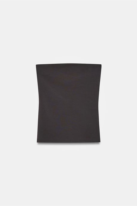 Trägerlose Slim-Fit-Jersey-Bluse - Image 5