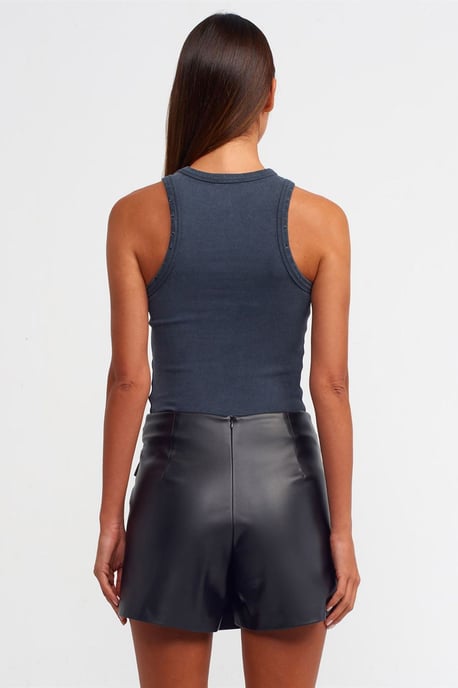 Ärmellose gerippte Strickbluse - Image 2