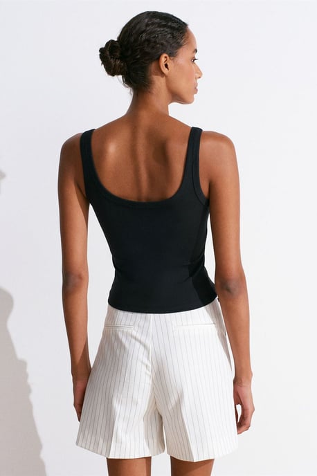 Rippenshirt Cami Bluse - Image 2
