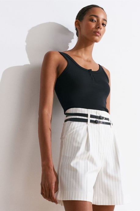 Rippenshirt Cami Bluse - Image 3