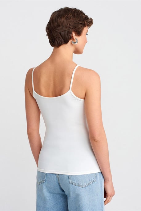 Schlanke Passform ärmellose Cami-Bluse - Image 2