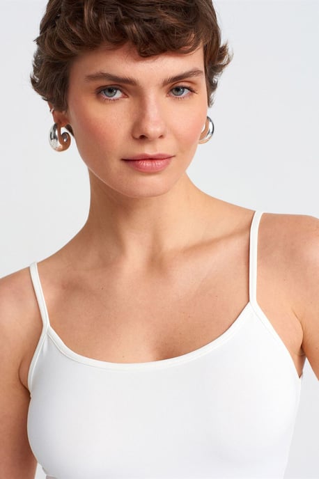 Schlanke Passform ärmellose Cami-Bluse - Image 4