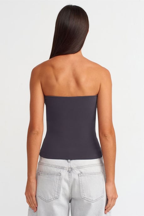 Trägerlose Bodycon Bandeau-Bluse - Image 2