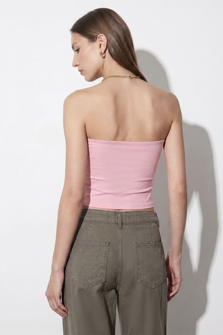 Damen Bügelose Crop Bandeau-Top - Image 2