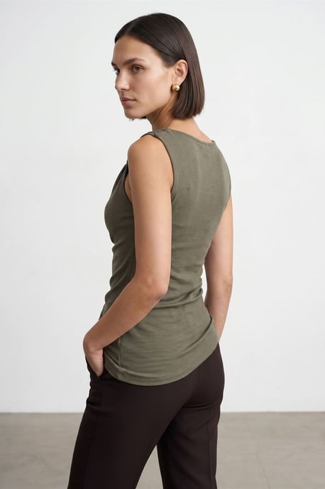 Ärmelloses Cowl-Neck Top - Image 2