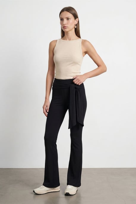 Rippene Baumwoll-Halterbluse - Image 4