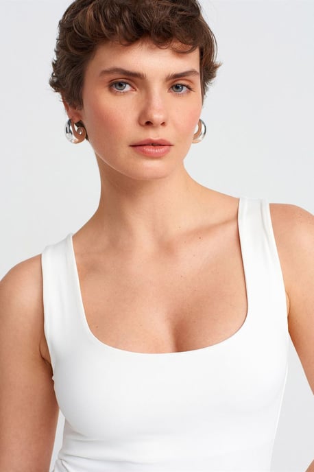 Ärmellose Slim-Fit Jersey-Bluse mit Quadrat-Ausschnitt - Image 4