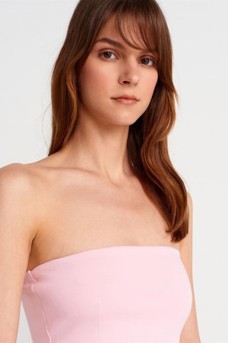 Trägerlose Slim-Fit Bandeau-Bluse - Image 3