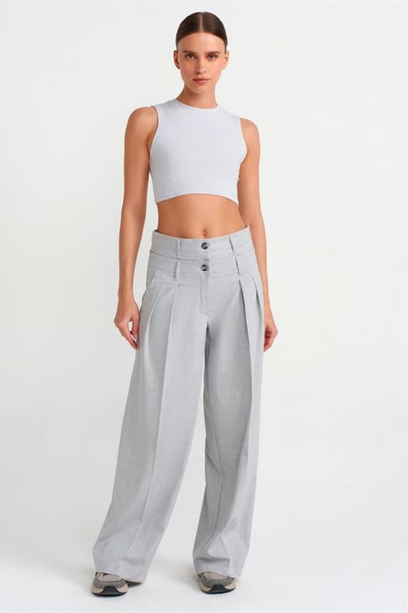 Rippstrick Baumwolle Crop Top - Image 3