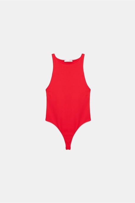Slim-Fit Halterneck-Jersey-Body - Image 5