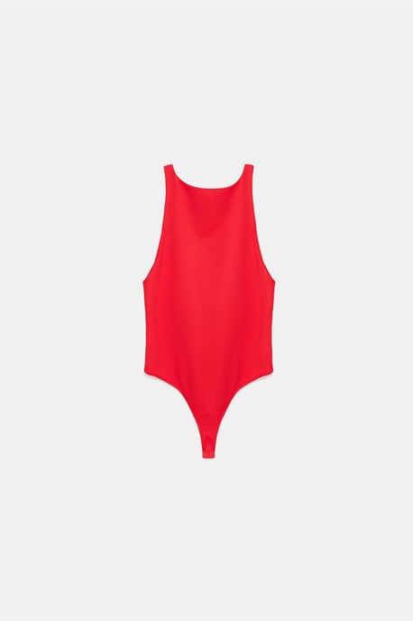 Slim-Fit Halterneck-Jersey-Body - Image 6