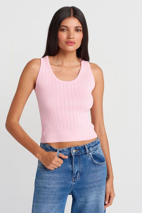 Rippentop ohne Ärmel im Slim-Fit Schnitt - Image 3