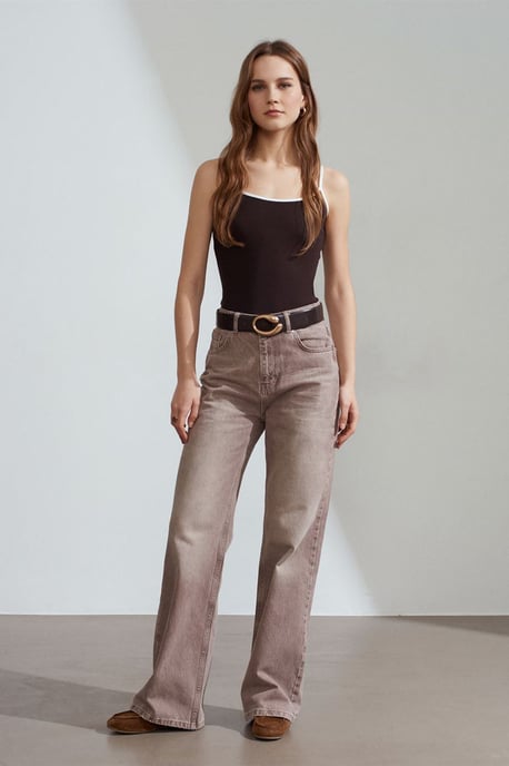 Farbblock Ripp-Ärmellose Bluse - Image 4