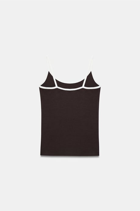 Farbblock Ripp-Ärmellose Bluse - Image 6