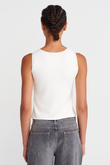 Taillierte Rippenshirt ohne Ärmel - Image 2