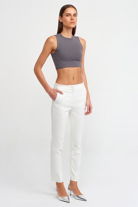 Ärmelloses Crop-Top aus Baumwolljersey - Image 3