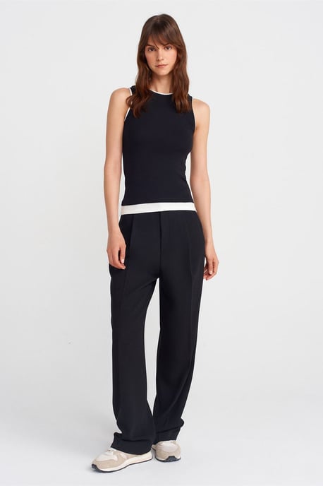 Ärmellose gerippte Baumwollbluse - Image 4